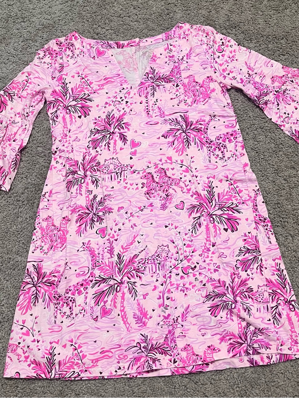 Lilly Pulitzer Tosha Dress Pink Blossom Wild About You size XS